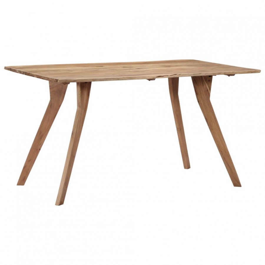Table de salle à manger 140x80x76 cm Bois d'acacia massif Table de salle à manger 140x80x76 cm Bois d'acacia massif