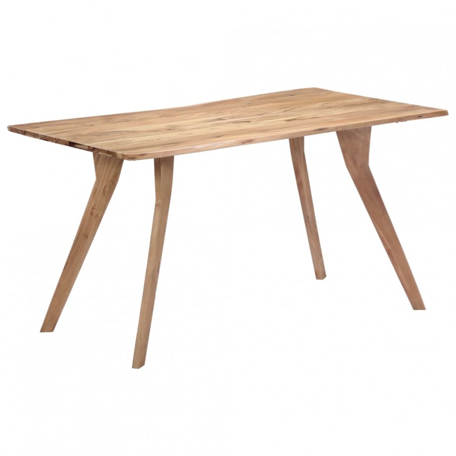 Table de salle à manger 140x80x76 cm Bois d'acacia massif Table de salle à manger 140x80x76 cm Bois d'acacia massif
