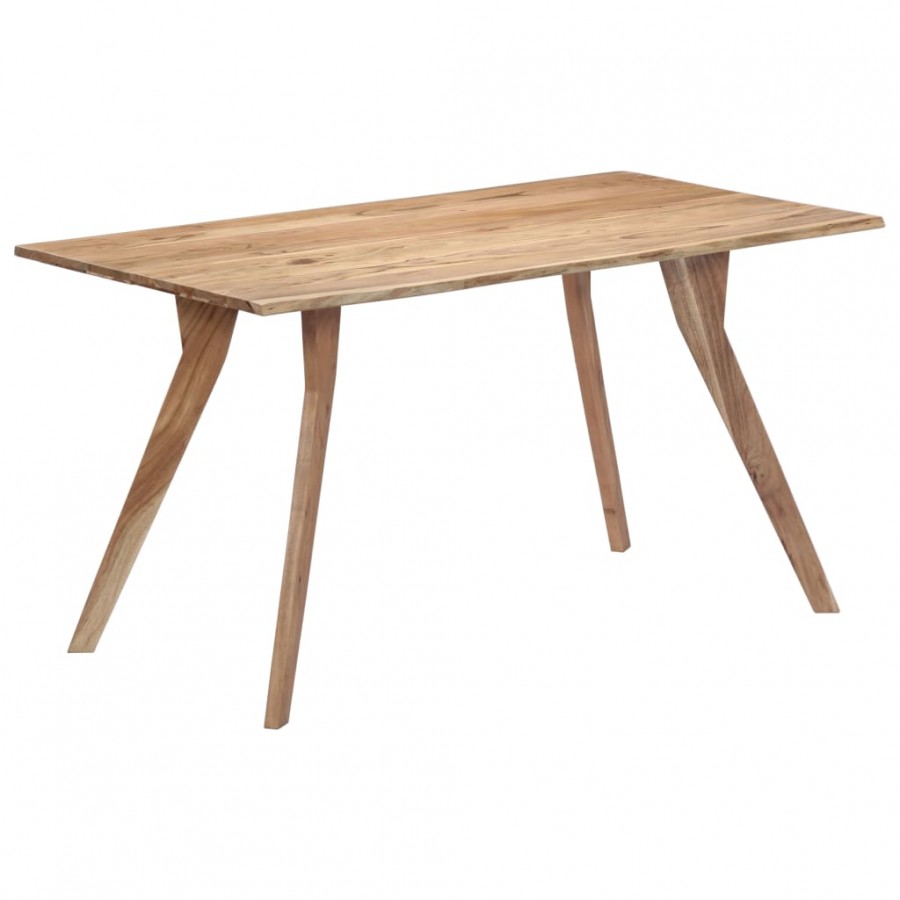 Table de salle à manger 140x80x76 cm Bois d'acacia massif Table de salle à manger 140x80x76 cm Bois d'acacia massif