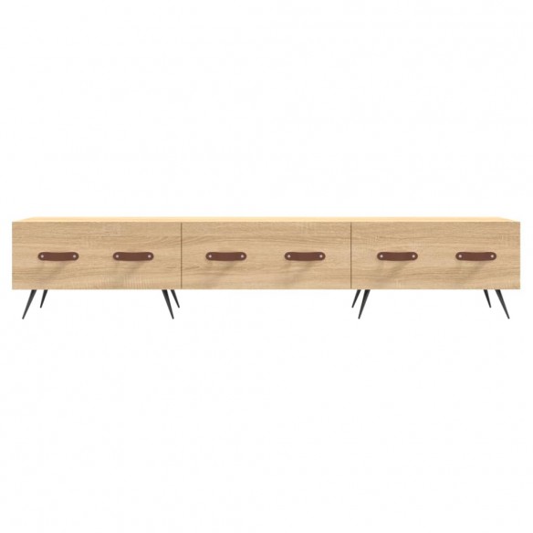 Meuble TV chêne sonoma 150x36x30 cm bois d'ingénierie