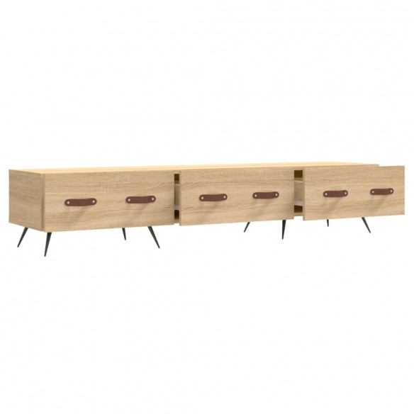 Meuble TV chêne sonoma 150x36x30 cm bois d'ingénierie