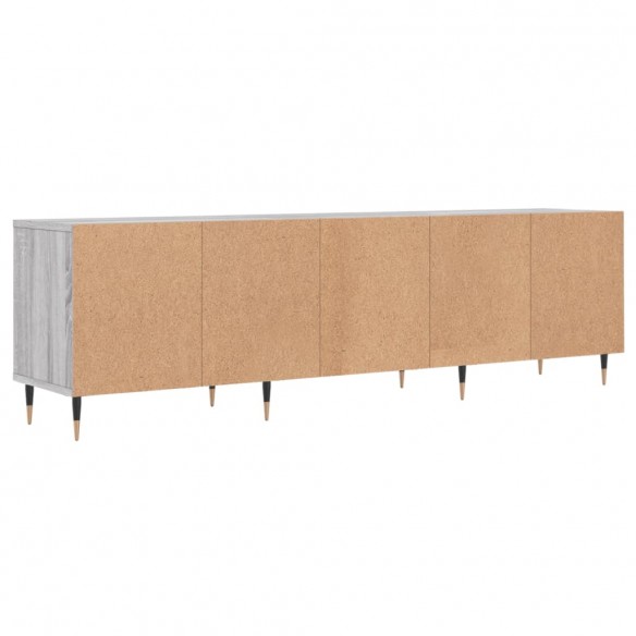 Meuble TV sonoma gris 150x30x44,5 cm bois d'ingénierie