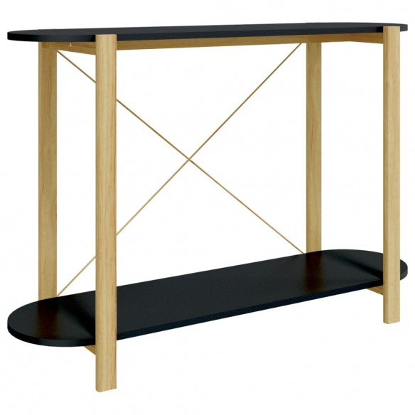 Table console Noir 110x38x75 cm Bois d'ingénierie