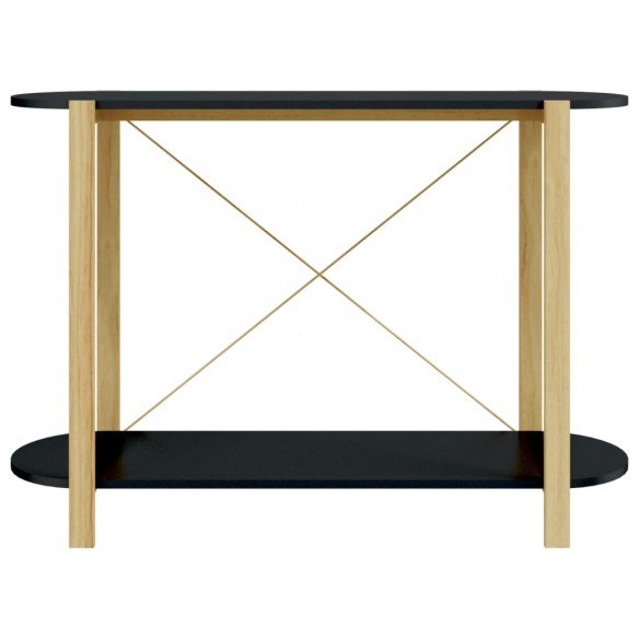 Table console Noir 110x38x75 cm Bois d'ingénierie