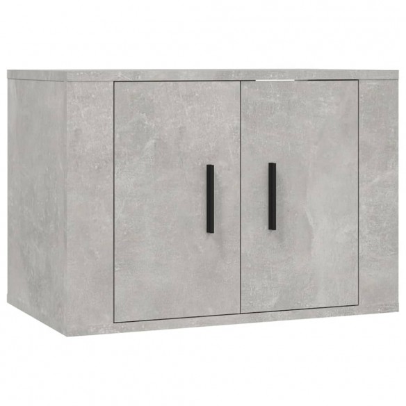 Ensemble de meubles TV 3 pcs Gris béton Bois d'ingénierie