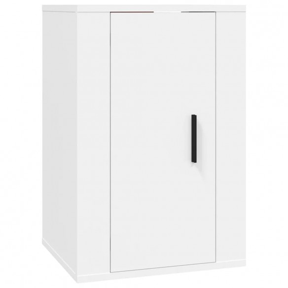 Ensemble de meubles TV 2 pcs Blanc Bois d'ingénierie