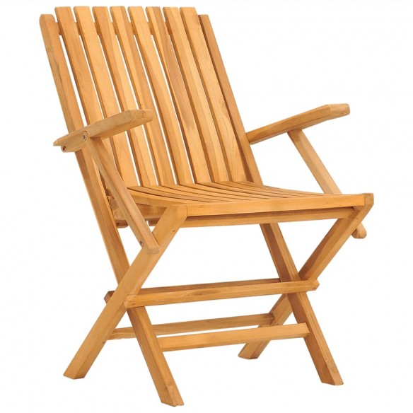 Chaises de jardin pliantes 6 pcs 61x67x90 cm bois massif teck