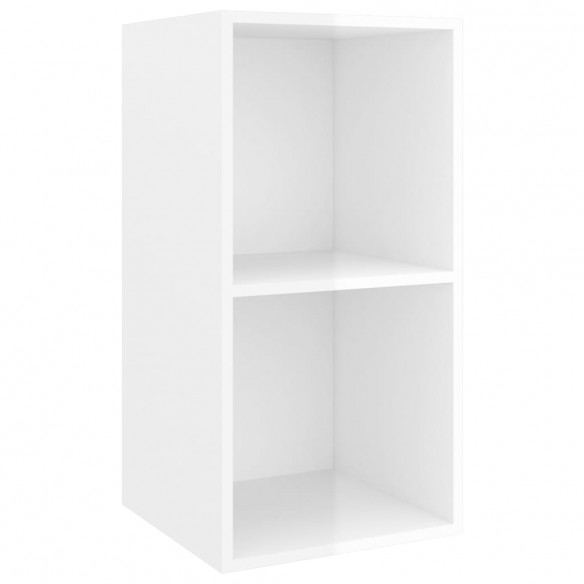 Ensemble de meuble TV 3 pcs Blanc brillant Aggloméré