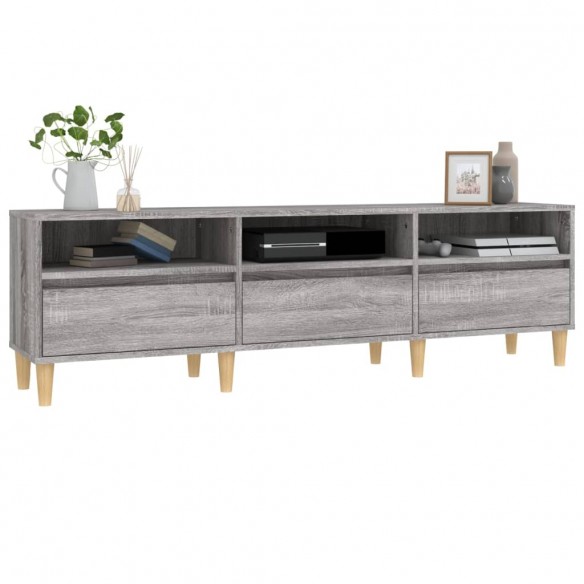 Meuble TV Sonoma gris 150x30x44,5 cm bois d'ingénierie