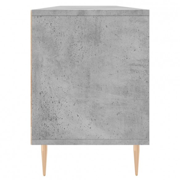 Meuble TV gris béton 150x30x44,5 cm bois d'ingénierie