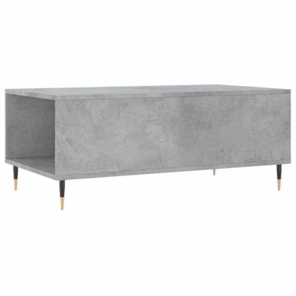 Table basse Gris béton 90x50x36,5 cm Bois d'ingénierie