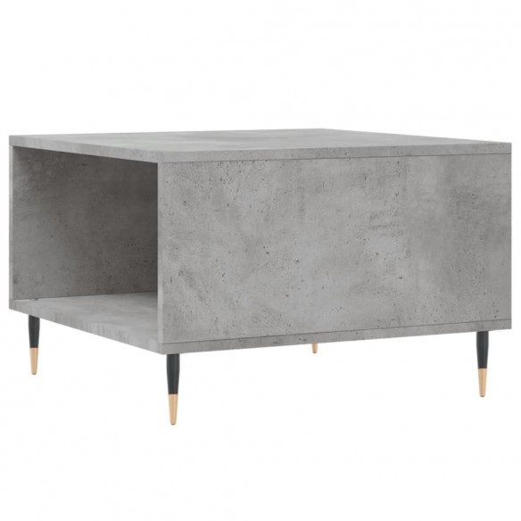 Table basse gris béton 55x55x36,5 cm bois d'ingénierie