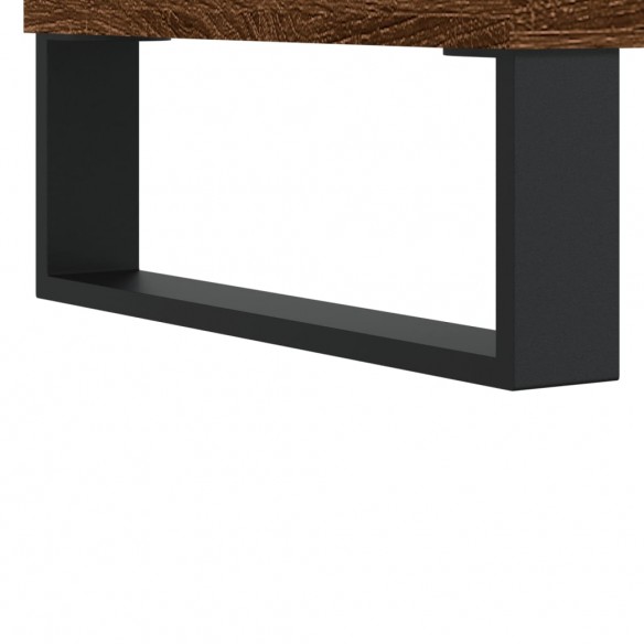 Table de chevet chêne marron 40x40x66 cm bois d'ingénierie