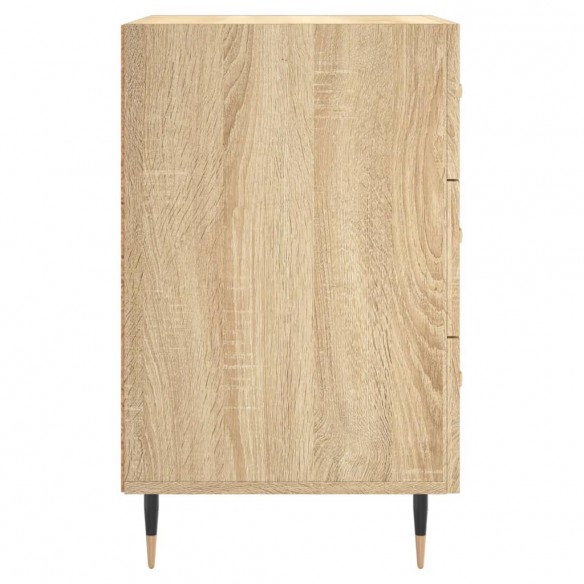 Table de chevet chêne sonoma 40x40x66 cm bois d'ingénierie