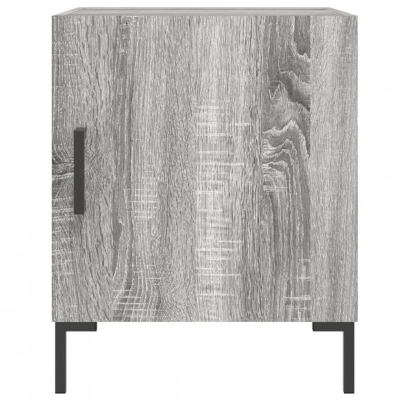 Table de chevet sonoma gris 40x40x50 cm bois d'ingénierie