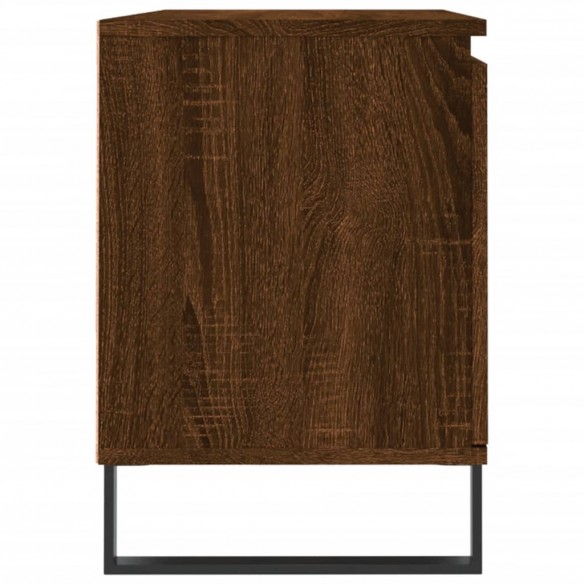 Meuble TV chêne marron 104x35x50 cm bois d'ingénierie