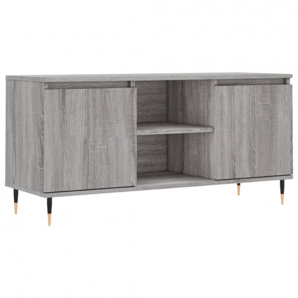 Meuble TV sonoma gris 104x35x50 cm bois d'ingénierie