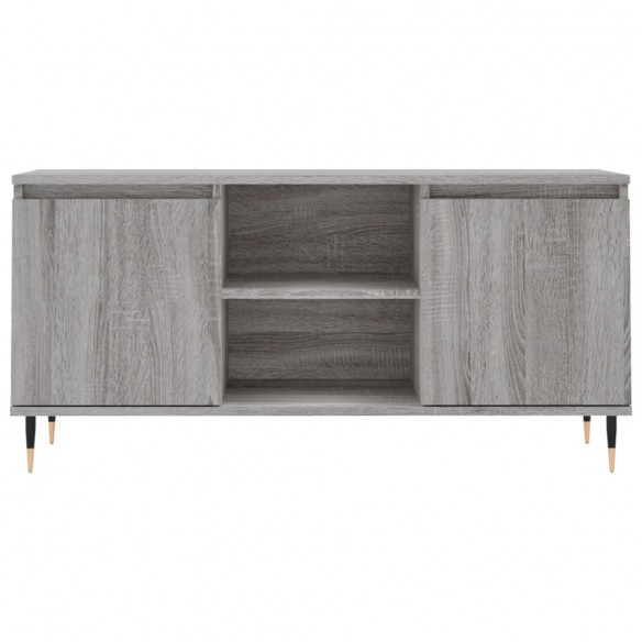 Meuble TV sonoma gris 104x35x50 cm bois d'ingénierie