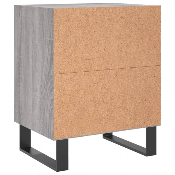 Tables de chevet 2 pcs sonoma gris 40x30x50cm bois d'ingénierie