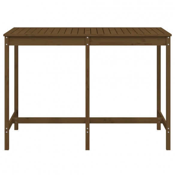 Table de jardin marron miel 159,5x82,5x110cm bois massif de pin