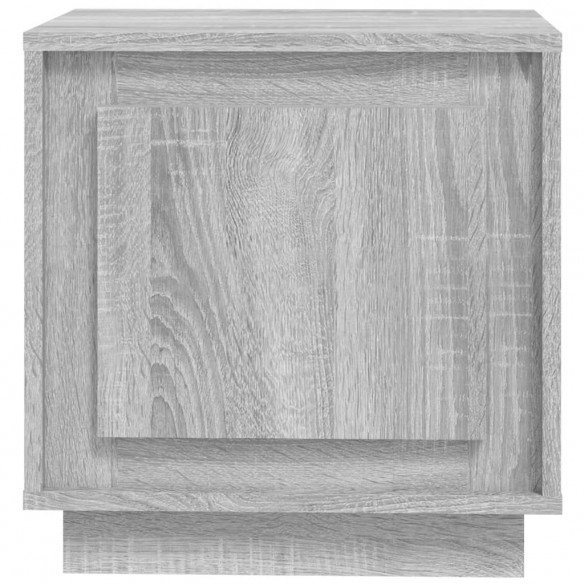 Table de chevet sonoma gris 44x35x45 cm bois d'ingénierie