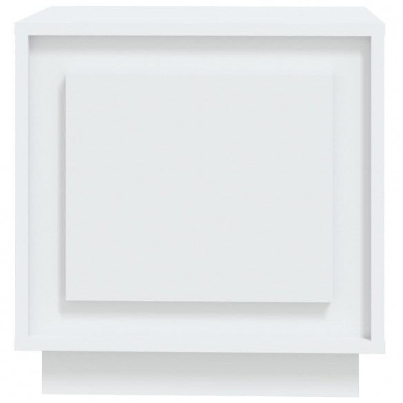 Table de chevet blanc 44x35x45 cm bois d’ingénierie