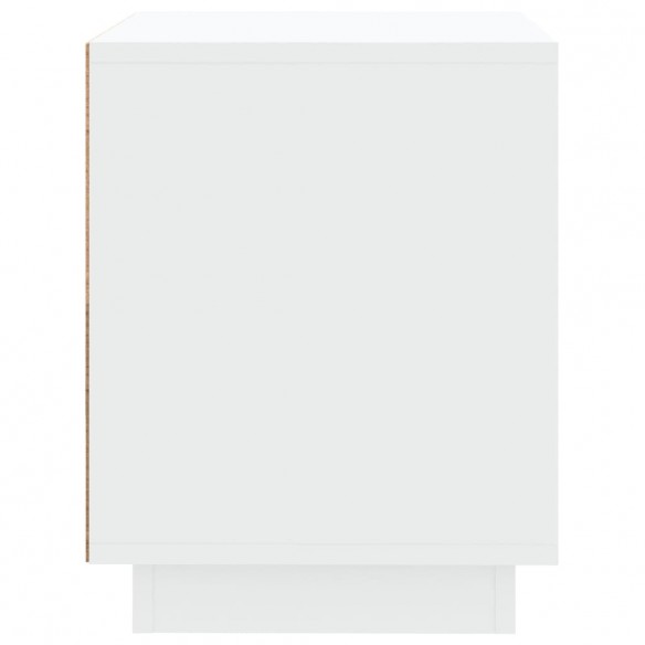 Table de chevet blanc 44x35x45 cm bois d’ingénierie