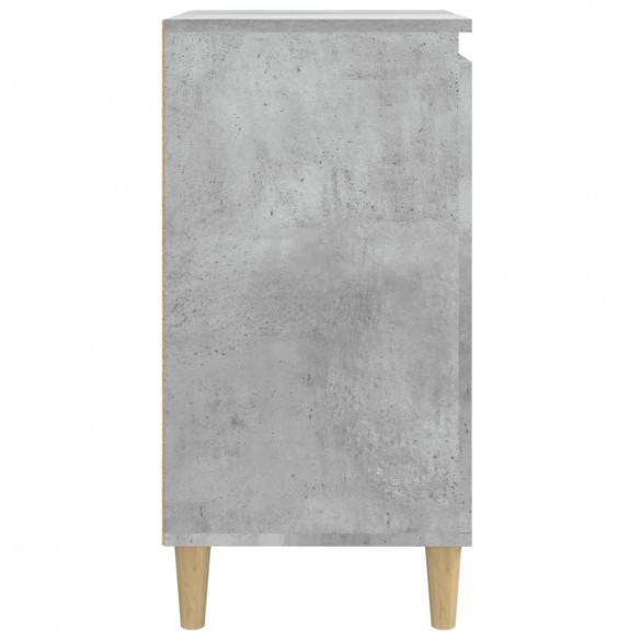 Tables de chevet 2 pcs gris béton 40x35x70 cm bois d'ingénierie