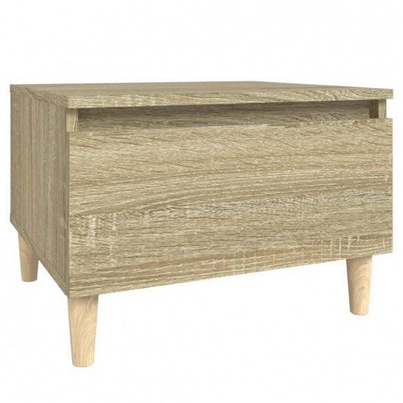 Table d'appoint Chêne sonoma 50x46x35 cm Bois d'ingénierie