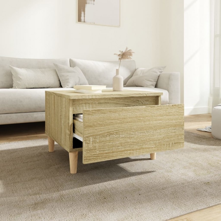 Table d'appoint Chêne sonoma 50x46x35 cm 
