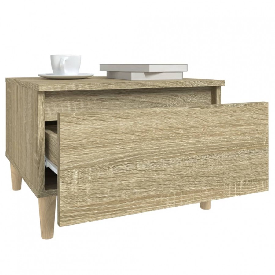 Table d'appoint Chêne sonoma 50x46x35 cm 