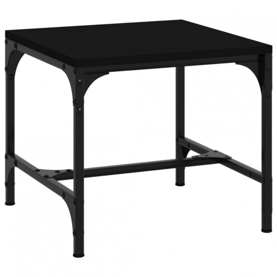 Tables d'appoint 2 pcs Noir 40x40x35 cm 