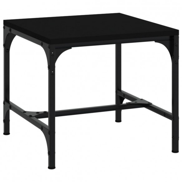 Tables d'appoint 2 pcs Noir 40x40x35 cm Bois d'ingénierie