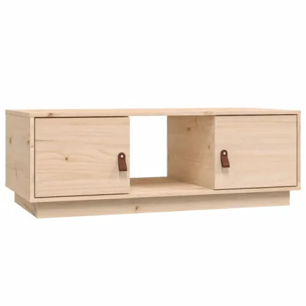 Table basse 100x50x35 cm Bois massif de pin 2