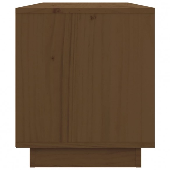 Meuble TV Marron miel 80x34x40 cm Bois de pin massif