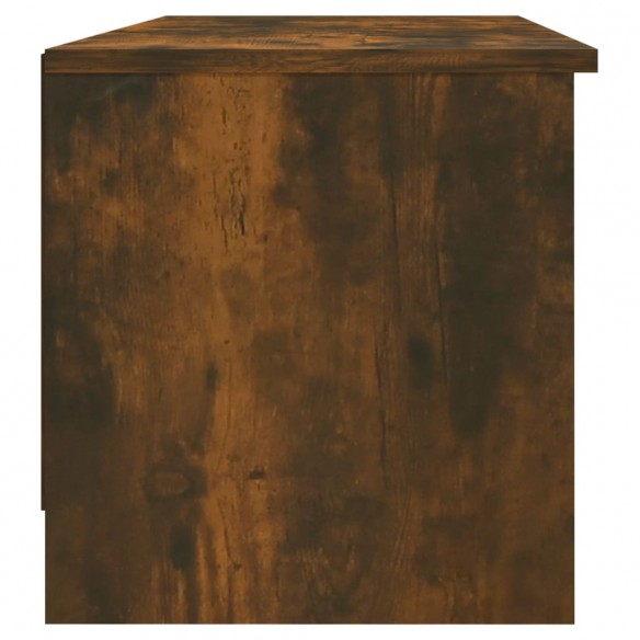 Meuble TV Chêne fumé 102x35,5x36,5 cm Bois d'ingénierie