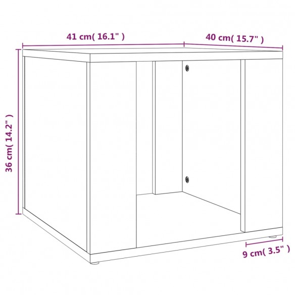 Table de chevet Chêne marron 41x40x36 cm Bois d'ingénierie