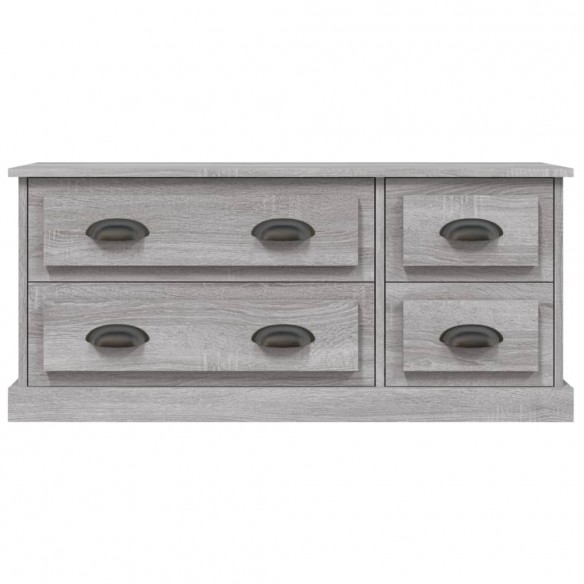 Meuble TV sonoma gris 100x35,5x45 cm bois d'ingénierie