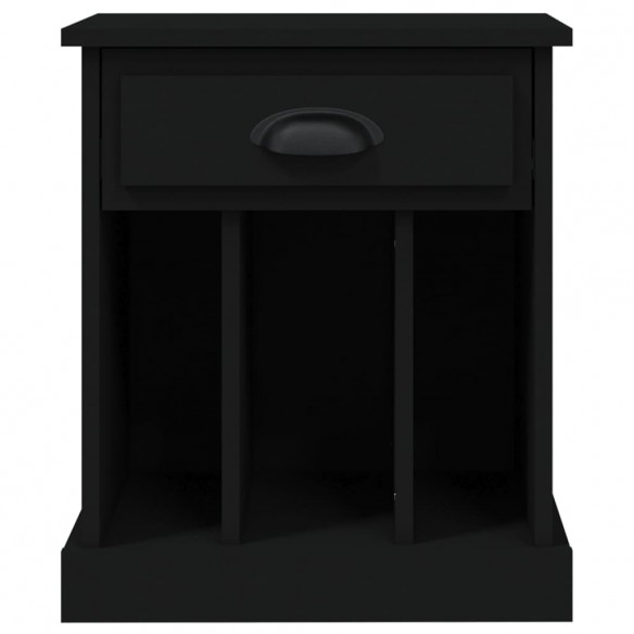 Table de chevet noir 43x36x50 cm