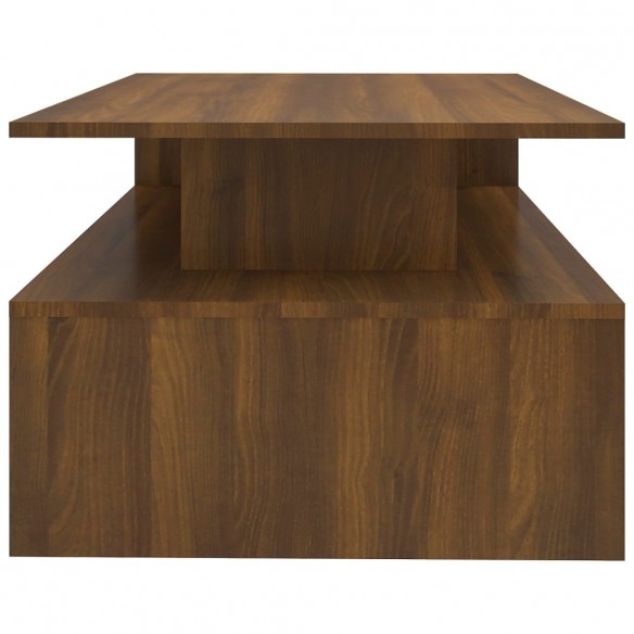Table basse Chêne marron 90x60x42,5 cm Bois d'ingénierie