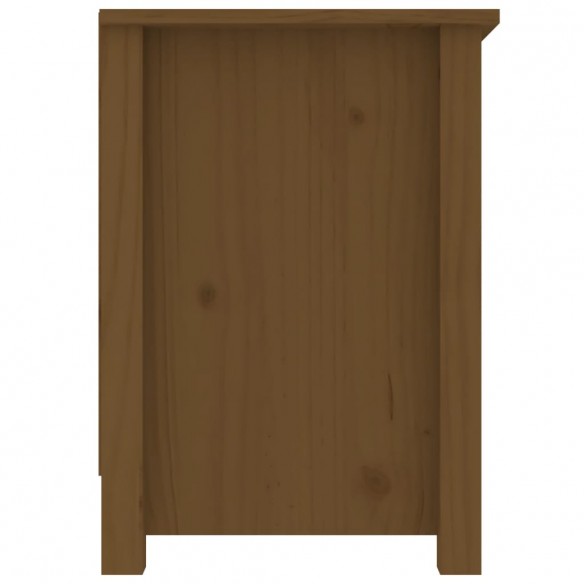 Meuble TV Marron miel 103x36,5x52 cm Bois de pin massif