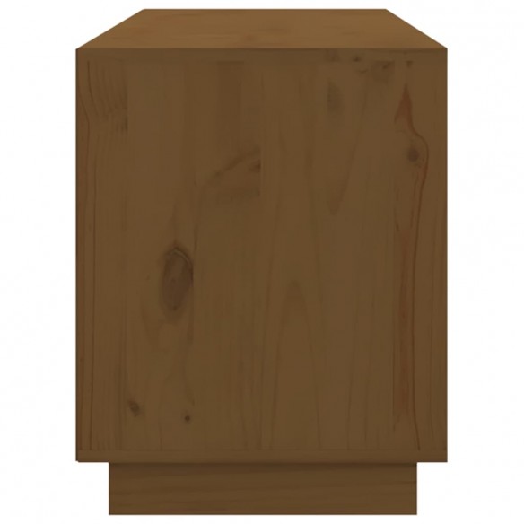 Meuble TV Marron miel 176x37x47,5 cm Bois de pin massif