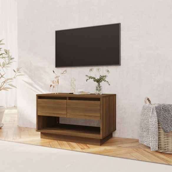 Meuble TV Chêne marron 70x41x44 cm Aggloméré