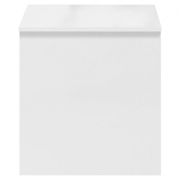 Table basse Blanc brillant 102x50,5x52,5 cm Bois d'ingénierie