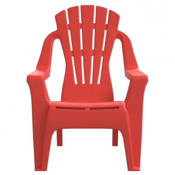 Chaises de jardin pour enfants lot de 2 rouge 37x34x44 cm PP