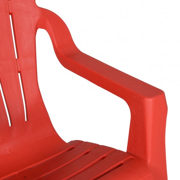 Chaises de jardin pour enfants lot de 2 rouge 37x34x44 cm PP