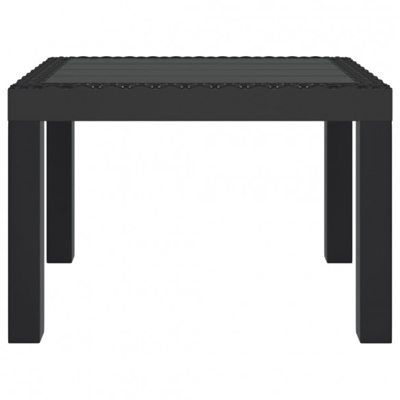 Table de jardin anthracite 59x47x40 cm PP