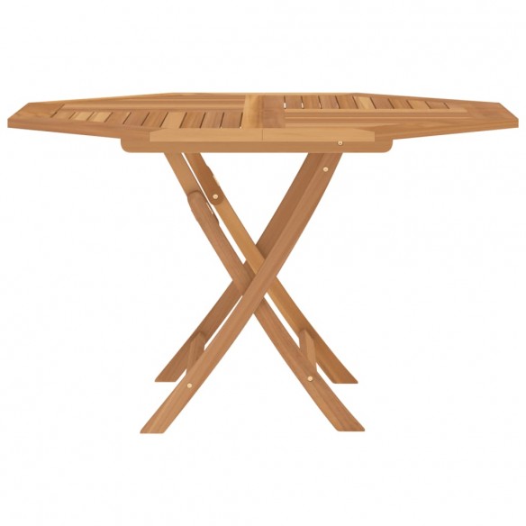 Table pliable de jardin 120x120x75 cm bois massif de teck