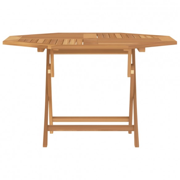 Table pliable de jardin 120x120x75 cm bois massif de teck