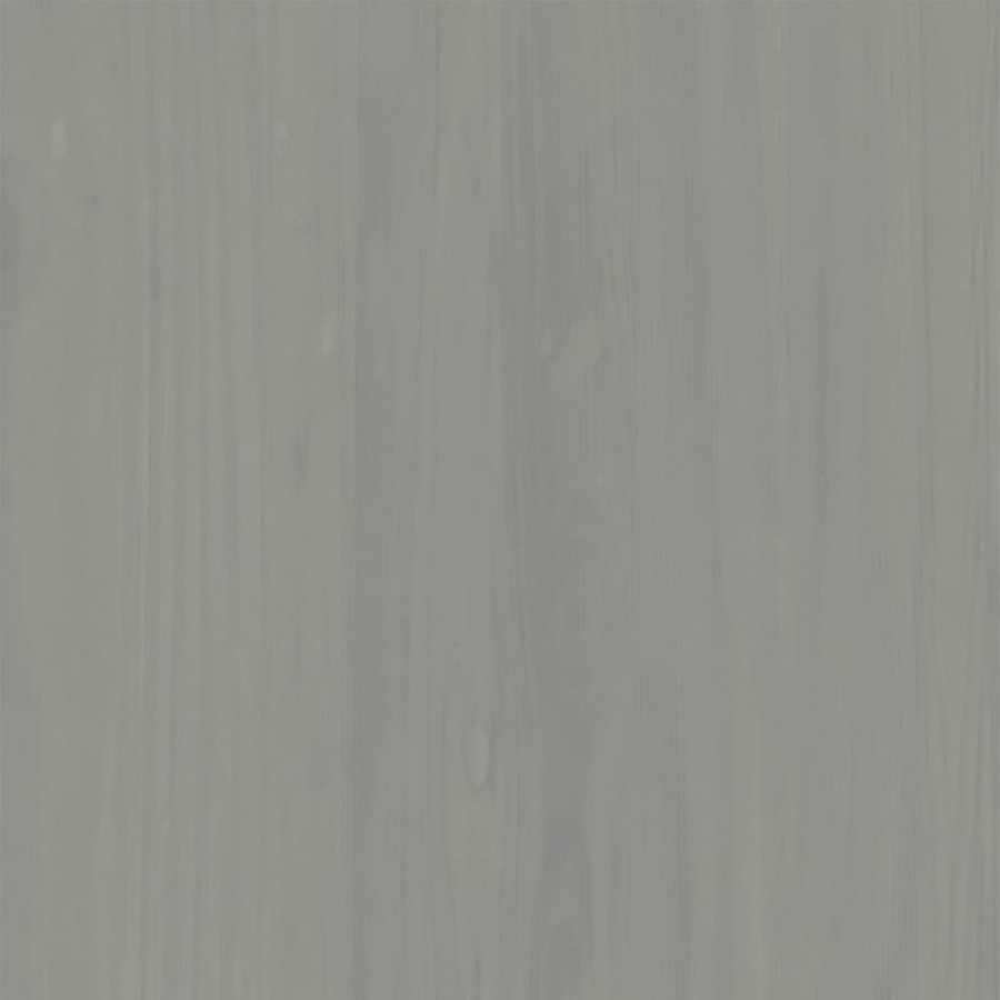 Meuble TV VIGO gris 156x40x40 cm bois massif de pin